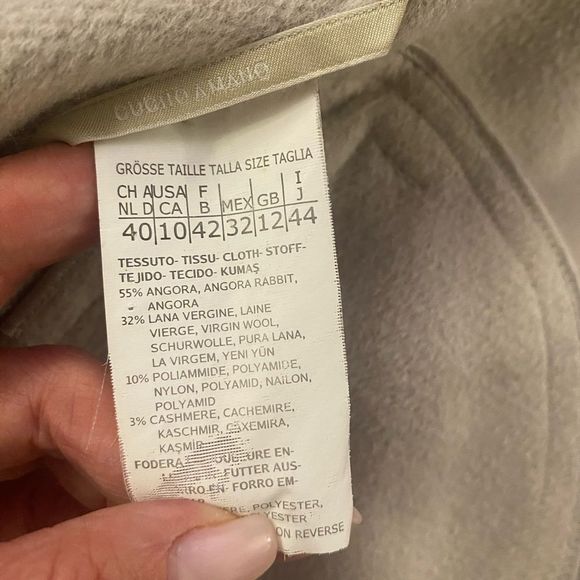 MaxMara Cream Trench Coat with Hood - Picture 13 of 13